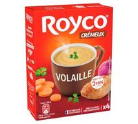 ROYCO - Soupe Onctueuse Crème Volaille, Réconfort Rapide et Savoureux (4 sachets 200mL) - Le Lot De 6