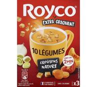 Royco Velouté 10 légumes croûtons Romarin x3 sachets