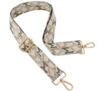 ROYGBCP Bandoulière de rechange réglable pour femme - Sac à bandoulière large, Ferrures vertes M dorées, 3.8 cm breit