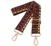 ROYGBCP Bandoulière de rechange réglable pour sac à main et sac à bandoulière large pour femme, Matériel doré + rouge-z, 1.5 inches