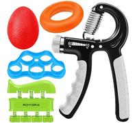 roygra Lot de 5 entraîneurs de force de préhension, entraînement des avant-bras, poignet musculation, exercices des mains et des doigts (multicolore)