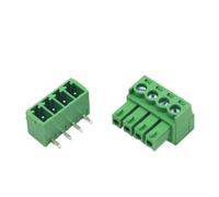 ROYIHOME 1 lot de connecteurs de type station d'accueil de soudage 15EDG 3,81 mm connecteur de bornier à aiguille droite incurvée PCB type enfichable vert (angle droit, 8P)