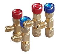 ROYIHOME 4/2/1 pièce R410A R22 6,35 mm soupape de sécurité de chargement de réfrigérant de sécurité adaptateur de liquide de sécurité pièces d'outils à main (A 1 pièce)