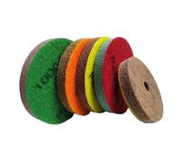 ROYIHOME Disque de polissage abrasif en fibre de mousse éponge 125/150/180/200 mm pour rénovation de marbre, pierre de granit, pierre de quartz (6000, 1 pièce _ 180 mm)