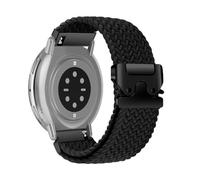 RoYiio Bracelet Nylon 20mm pour Amazfit Active 2 Square/Active 2 /Bip 3 /Cheetah Square Bracelets Respirant Doux Confort Bracelet de Montre pour Amazfit GTR Mini/GTS 4 /GTS 3 - Noir