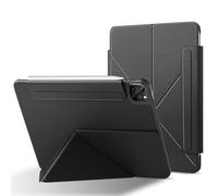 RoYiio Coque pour iPad Air 13 Pouces (M4 2026/M3 2025/M2 2024) Coque iPad Pro 12.9" 6e/5e/4e/3e Génération 2022/2021/2020/2018 Fixation Magnétique Cuir PU avec Veille/Réveil Automatique (Noir)