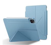 RoYiio Coque pour iPad Air 13 Pouces (M4 2026/M3 2025/M2 2024) Coque iPad Pro 12.9" 6e/5e/4e/3e Génération 2022/2021/2020/2018 Fixation Magnétique Cuir PU avec Veille/Réveil Automatique (Bleu)
