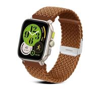 RoYiio Nylon Bracelet pour Amazfit Active 2 Square/Amazfit Cheetah Square Bracelets Confortable Respirant 20mm Bracelet pour Amazfit GTR Mini/GTS 4 Mini/Bip 3 Pro/GTS 3 - Marron