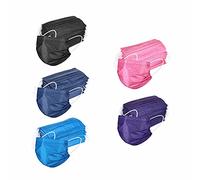 ROYIYI 50Pcs Respirant pour Masque et Confortable à 3 Couches de Bandana Facial Impression Jetable pour Hommes et Femmes Adultes, Anti-poussière et Coupe-Vent avec Protection du Visage (#24, Adultes)