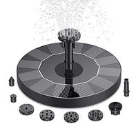 ROYIYI Fontaine solaire Miniature Jet d'eau Flottant Pompe Solaire Extérieure pour Aquarium de Jardin Piscine