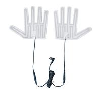 ROYJJ 1 ensemble de gants chauffants USB portables pour l'hiver, tapis chauffant chauffant, moufles chauffantes, tapis de ski en fibre de carbone