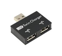 ROYJJ Adaptateur répartiteur USB 2.0 mâle vers 2 ports USB 2 ports USB pour ordinateur portable, PC, hub d'extension dédié à la charge un à deux