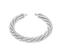 ROYJJ Bracelet ouvert réglable avec strass en métal léger et polyvalent pour formel, décontracté, bracelet ouvert en strass, taille unique, Comme décrit