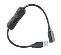 ROYJJ Câble d'extension USB 3.0 avec bouton d'alimentation, transfert de données haute vitesse et cordon d'alimentation pour ventilateur USB, cordon d'extension de lumière LED avec interrupteur