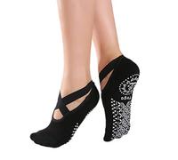 ROYJJ Chaussettes de yoga dos nu double sangles en silicone impression coton respirant absorption de la transpiration sport fitness entraînement course vêtements tenue tenue gainant leggings Power