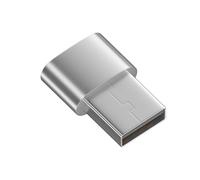 ROYJJ Convertisseur USB 2.0 en métal vers connecteur de type C mâle vers femelle pour connecter des périphériques USB à des appareils de type C