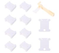 ROYJJ Enrouleur de fil avec bobines de fil à broder, carte pour la couture, le rangement, l'organiseur, l'enroulement, les plaies, la broderie