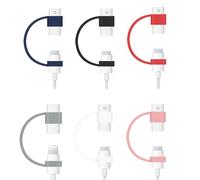 ROYJJ Étui souple compatible avec USB, câble de charge anti-perte, adaptateur de tablette, stylet tactile, housse en silicone anti-perte pour adaptateur