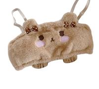 ROYJJ Femmes Filles Dessin animé Ours Peluche Soutien-gorge Citrouille Short Culotte Hiver Fourrure Rembourré Tube Top Sous-Vêtements Anime Lingerie Intime Ours Chaud Bra-