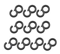 ROYJJ Lot de 10 crochets pour queue de camping - Accessoires de camping - Noir - Avec étui de transport