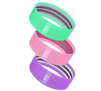 ROYJJ Lot de 3 bandes de résistance pour fessiers et jambes - Antidérapantes - Pour yoga