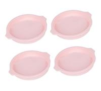 ROYJJ Lot de 4 moules à gâteaux portables en silicone pour gâteaux, dessous de verre et savon antiadhésifs faits à la main