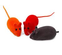 ROYJJ Lot de 5 souris couinantes amusantes pour chat et intérieur