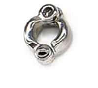 ROYJJ Lot de 50 anneaux de jambe en alliage pour pied d'oiseau - Clips métalliques à ouverture active pour perroquet - Pour voler en plein air - Fournitures pour chiots - Corde de paille tissée à la