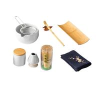 ROYJJ Lot de 9 ustensiles de cuisine pour matcha, cérémonie, fête, accessoires en céramique, texture céramique