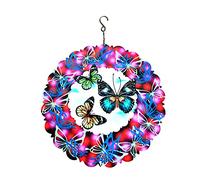 ROYJJ Moulin à vent papillon en métal sculptures suspendues Whirligig Windmil moulin à vent papillon