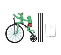 ROYJJ Moulin à vent vintage en métal en forme d'animal pour grenouille moto moulin à vent piquet jardin cour décoration ornements extérieur oiseaux Royaume-Uni sur bâtons