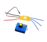 ROYJJ Régulateur de vitesse du moteur 12 V 30 A Régulateur de vitesse variable pour ventilateur et équipement automatique Régulateur de vitesse du moteur avec interrupteur