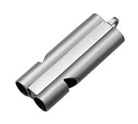 ROYJJ Sifflets d'extérieur portables à double tube d'entraînement pour le camping, la randonnée, le sport, portable et léger