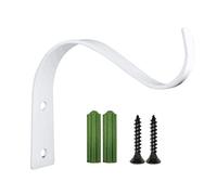 ROYJJ Support mural pliable en forme de S pour pot de fleurs - 11,4 cm - Support en fer pour balcon - Décoration d'intérieur et d'extérieur - Grand avec trous de drainage