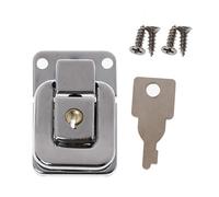 ROYJJ Verrou de boîte à bijoux pour boîte en bois - Loquet à bascule pour fermoir à loquet - Charnière en alliage avec clé - Serrure en bois facile