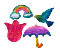 Roylco Kit de papier diffuseur de couleurs saisonnières, 96 pièces, 4 formes saisonnières, activité artistique aquarelle pour enfants, kit de bricolage pour la rentrée scolaire, fabriqué aux