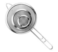 Royouzi 3 Pièces Passoire Inox 7/12/18 cm, Tamis Cuisine avec Poignée | Métal Tamis Maille Fine, passoire fine, Filtre pour la Cuisson, la Farine, la SéParation Des ProtéInes, le Jus, etc