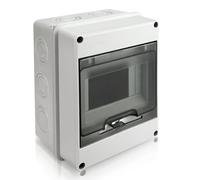 Royouzi Coffret Electrique Etanche, IP65 5-MODULES Ableaux à Disjoncteurs éLectriques Boitier, Etanche Electrique Exterieur, Armoire de Contrôle, Boitier de Jonction pour Utilisation à l'extérieur