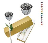 Roy's Silver Moonstone Laque trempée Argent véritable Rose