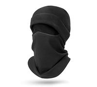 Roysmart Balaclava Chapeau Cagoule Multifonction Masque pour Hiver Temps Froid Ski Outdoor Moto Montagne Camping Randonnée Passe-Montagne Cagoule (Noir)