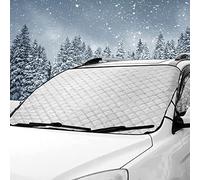 Roysmart Couverture Pare-Brise Voiture, Bâche Pare Brise Protection Repliable Universelle Pare-Poussière de Voiture Protection Anti Givre,Glace,Pluie, UV 190 x 100cm