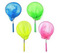 Roysmart Lot de 4 épuisettes télescopiques pour enfants - Avec manche télescopique - Idéal pour attraper les insectes, la pêche, les activités de plein air, le jardin, la science et l'exploration