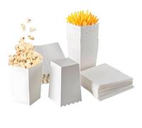 Roysmart Lot de 50 petits sacs à pop-corn en papier pour pop-corn, en papier, pour bonbons, pop-corn, accessoires pour les collations, les bonbons, le pop-corn