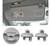 Roysmart Lot de deux crochets pour pare-soleil de voiture, 2 pièces de crochets pour pare-soleil de voiture, boucle pour pare-soleil compatible avec Audi A1 A3 A4L A5 A6L A7 Q3 Q5 (8E0 857 562) A7 B6