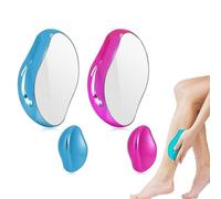 Roysmart Nano Épilateur en Cristal, 2 Pcs Portable Nano Gomme Epilatoire pour Femme Homme, Pierre Depilatoire Nano Hair Eraser Gomme Depilatoire pour Les Jambes, Les Bras et le Dos (Bleu+Rosa)