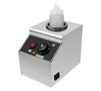 Royyalpa Chauffe-sauce électrique Chauffe-fromage Distributeur en acier inoxydable avec bouteille de 0,57 L, 80W, 220V, pour restaurants, cafés et fêtes - Fonction de maintien au chaud compacte pour