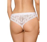 ROZA LAGERTA String Tanga Blanc Dentelle Plumetis Lingerie Fine Mariage Sexy