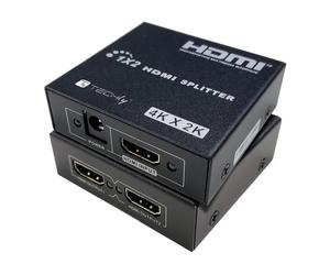 Rozdzielacz / Splitter Techly HDMI 1x2 4K30Hz Aktywny Techly