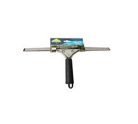 ROZENBAL Raclette Lave-vitres Professionnelle réglable, 35 cm, Monture métallique Inoxydable, poignée gainée antidérapante Raclette Lave-vitres pour Douche, Multicolore, Unique