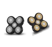 Roziapro Tête de rasoir de rechange 5D flottante imperméable (doré et gris)